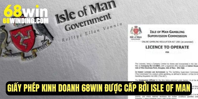 Giấy phép kinh doanh được cấp bởi cơ quan giám sát Isle Of Man